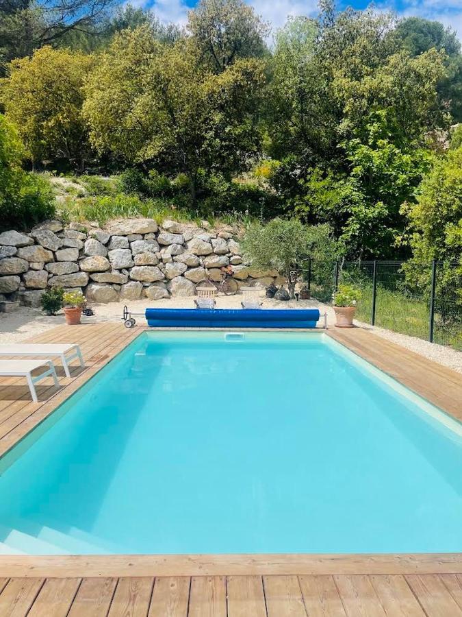Studio De Charme Avec Piscine Fontaine-de-Vaucluse Exterior photo